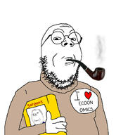 2soyjaks badge book economics economy glasses holding_object i_love pipe smoking sweater variant:gapejak // 1200x1200 // 365.4KB