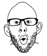 2soyjaks angry animated ear glasses monkey open_mouth redraw soyjak stubble variant:nojak // 443x523 // 13.8KB