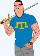 aryan blue_eyes chud clotches crimean_tatar glasses muscles strong sword time // 2437x3395 // 1.5MB