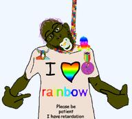 award brown_skin hanging mustard pink_hair puzzle rainbow retard variant:shirtjak // 618x559 // 153.9KB