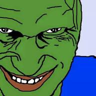 album_cover amphibian aphex_twin blue_shirt frog green_skin meta:not_oc music nas:pepe pepe pepe_the_frog richard_d_james_album smile // 480x480 // 243.6KB