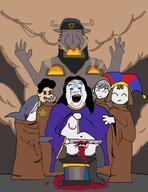altar blahaj blood castration closed_eyes clothes cultist cutting flag:transgender_pride_flag jewish_nose knife moloch neovagina omori open_mouth pentagram pentagram_forehead_mark pomni red_eyes robe self_harm star_of_david steven_universe stubble the_amazing_digital_circus tranny troonslop variant:alicia // 1076x1395 // 112.5KB