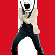 angry animated country dance flag full_body gangnam_style glasses irl open_mouth peru soyjak stubble variant:cobson // 300x460 // 507.7KB