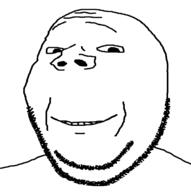 smile soyjak stubble subvariant:wholesome_soyjak variant:gapejak // 600x604 // 13.7KB