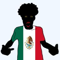 afro flag:mexico messy_hair meta:op_took_a_selfie_of_xerself mexico red_lips rotten_teeth rotting_teeth subvariant:shirtigger untermensch vantablack variant:shirtjak yellow_eyes yellow_sclera // 618x615 // 46.3KB