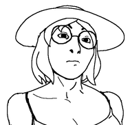 clothes concerned female glasses hair half-open_eyes hat subvariant:female_cobson sundress variant:cobson woman // 550x524 // 13.7KB
