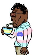 angry arm big_stalling black_skin bloodshot_eyes brown_troonjak closed_mouth discord drinking euromutt glasses hair hand holding_object map_(pedophile) pedophile piss slopjak soyjak stubble subvariant:euromutt subvariant:sideplier tranny variant:markiplier_soyjak // 462x734 // 77.9KB