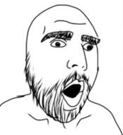 beard open_mouth soyjak variant:language_simpjak // 750x824 // 110.2KB