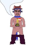 angry cat_(namefag) closed_mouth clothes full_body glasses hair jimbo_(namefag) naked niko_(oneshot) penis small_penis speech_bubble speech_bubble_empty subvariant:chudjak_front subvariant:obsessedchud tiniest_pecker_award tiny_penis variant:chudjak // 1319x2065 // 221.5KB
