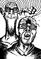2soyjaks angry artist:doddermod bloodshot_eyes calm drawfag drawing explosion glasses hole ogre_ears rage spiral stubble uncanny variant:a24_slowburn_soyjak variant:markiplier_soyjak // 350x500 // 38.2KB
