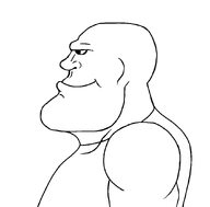 arm bald closed_mouth jawline lips looking_to_the_left muscles no_glasses no_stubble nose series:sidejaks shoulder side_profile smile subvariant:mexiaryan subvariant:mexiaryan_side template transparent_background underbite variant:meximutt // 886x872 // 33.9KB