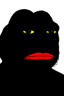 angry double_chin frog lips red_lips stubble vantablack vantablack_skin variant:frognigger yellow_sclera // 1024x1536 // 11.5KB