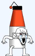 antenna arm bottle crying leg orange red_eyes reddit soy soylent variant:soyak // 147x234 // 6.0KB