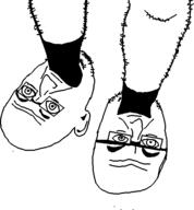 2soyjaks ear foot glasses hairy leg open_mouth sock stubble variant:unknown // 510x550 // 12.8KB