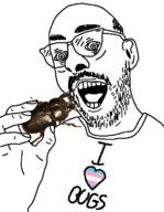 arm balding bug clothes ear glasses hair hand heart holding_object i_love mustache soyjak stubble tranny variant:damienjak // 608x785 // 90.8KB