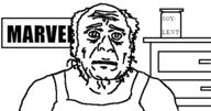 balding clothes drawer hair marvel open_mouth sleeveless_shirt soy soyjak soylent stubble text variant:unknown // 480x253 // 22.5KB