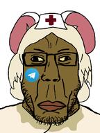 anthro brown_skin female furry lorna_(terrible_mouse) mouse red_lips subvariant:chudplier subvariant:chudplier2 telegram terrible_mouse variant:chudjak variant:markiplier_soyjak yellow_hair // 600x800 // 28.3KB