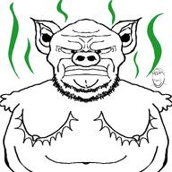 angry fat pig slopjak snout stink_lines top_surgery variant:gapejak variant:pigtroon // 4000x4000 // 2.3MB