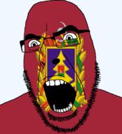 bryansk_oblast communism flag flag:bryansk_oblast full_head glasses hair hammer hammer_and_sickle looking_to_the_right oblast open_mouth plant russia sickle soyjak stubble teeth text transparent transparent_background tree variant:cobson // 721x789 // 142.4KB