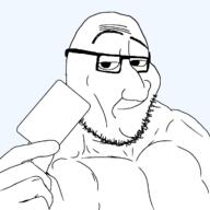 beard buff chest glasses hand meta:tagme ripped smug template transparent_background variant:smugjak // 1200x1200 // 31.2KB