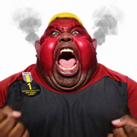 ai_but_not_completely_ai_doe angry award big_lips big_nose black_skin blond blush character:hunky clothes ear ext=mp4 eyebrows fat finger fuggen_jerdee fuming grok hair hand open_eyes realistic red_face series:fusionjaks smoke subvariant:branigger subvariant:fat_alicia subvariant:hunky_twink_sex_machine variant:alicia variant:brandon video white_background // 560x560, 6s // 1.7MB