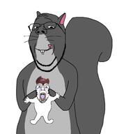 crying grey_squirrel nut trend:squirreljakking variant:bernd variant:gapejak // 1437x1647 // 135.7KB