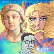 angry closed_eyes closed_mouth female hair its_over redraw statue text trad_wife variant:chudjak yellow_hair // 2000x2000 // 1.8MB