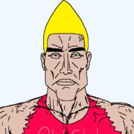 aryan blue_eyes chad chad_thundercock closed_mouth clothes front_facing looking_at_you ripped_clothes subvariant:chudjak_front subvariant:perceptive_chud transparent_background variant:chudjak vein virgin_vs_chad yellow_hair // 799x799 // 18.2KB