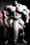 black_background buff bwc chad full_body gigachad grey_skin hair meta:not_oc meta:pornographic_content naked nas:gigachad penis // 1170x1760 // 154.6KB