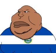 brown_skin closed_mouth countrywar el_salvador fat flag flag:el_salvador obese soyjak stubble variant:meximutt // 888x849 // 44.8KB