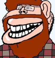 alex_yiik amerimutt beard glasses mutt smile subvariant:impish_amerimutt trollface variant:impish_soyak_ears yiik // 598x628 // 27.2KB