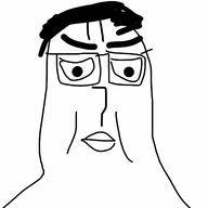 closed_mouth glasses hair redraw sad soyjak variant:chudjak // 1600x1600 // 76.8KB