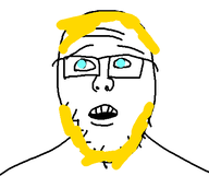 glasses open_mouth soyboy stubble teeth variant:goldenjak wrinkles // 479x401 // 4.0KB