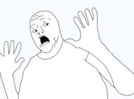 clothes hand looking_to_the_right open_mouth shocked soyjak template transparent_background variant:scarjak // 974x718 // 14.4KB