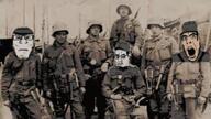 austria-hungary black_and_white brotherhood chud closed_mouth clothes country dead death elderly empire glasses grey gun music neutral open_mouth soyjak stubble variant:chudjak variant:cobson variant:markiplier_soyjak video war // 852x480, 177.3s // 3.9MB