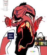 angry arm balding beard big_brain blood bloodshot_eyes charles_darwin clothes distorted ear faggot glasses hair judaism kike knowyourmeme nigger open_mouth pedophile red_face red_skin redraw soyjak stretched_mouth subvariant:science_lover thick_eyebrows tranny tshirt variant:markiplier_soyjak vein yellow_teeth // 833x971 // 550.6KB