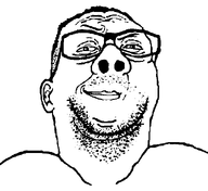 ear eyebrows glasses hair monochrome nose raised_eyebrow smug stubble template transparent_background variant:reaction_soyjak // 585x535 // 15.5KB