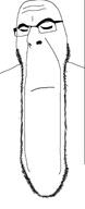 closed_eyes closed_mouth glasses its_over soyjak stretched_mouth stubble text variant:cobson // 500x1227 // 122.5KB