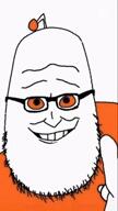 antenna arm bald black_glasses cuck cuckold cuckoldry evil ext=mp4 eyes full_head glasses hand head meta:ai_generated mouth nose open_mouth orange_eyes orange_shirt reddit smile stubble syndrome_(the_incredibles) teeth the_incredibles variant:syndromejak white_skin white_teeth // 720x1280, 10.2s // 1.1MB