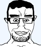 chud ear glasses hair merge smile soyjak stubble subvariant:chudjak_front subvariant:plierchud variant:chudjak variant:markiplier_soyjak wrinkles // 484x561 // 1.0MB