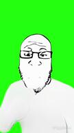 ai_generated closed_mouth front_facing glasses green_screen neutral oh_when_the_saints_are_marching_in soyjak stubble subvariant:neutralplier template variant:markiplier_soyjak video viggle // 720x1280, 19.6s // 5.3MB