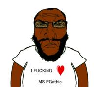 arm beard black_skin closed_mouth clothes frown glasses heart i_love punisher_face soyjak subvariant:science_lover text tshirt variant:markiplier_soyjak // 1017x935 // 430.5KB