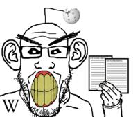 angry antenna black_sclera card clenched_teeth ear eyebrows globe hand holding_object nails stubble thick_eyebrows variant:markiplier_soyjak white_pupils wikipedia wordswordswords yellow_teeth // 908x799 // 69.5KB