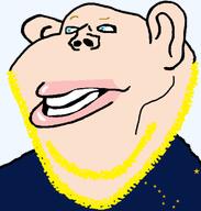 alaska amerimutt aryan blond blue_eyes clothes ear flag:alaska half_open_mouth soyjak stubble subvariant:impish_ameriaryan subvariant:impish_amerimutt transparent_background variant:impish_soyak_ears yellow_stubble // 1589x1669 // 265.9KB
