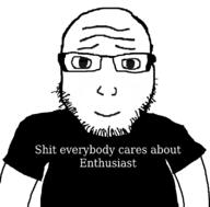 bald beard eyebrows glasses shiteverybodycaresabout smile soyjak subvariant:lawrence variant:markiplier_soyjak // 800x789 // 24.4KB