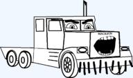 angry door glasses mack mackson open_mouth semi_truck series:vehiclejaks stubble truck variant:cobson vehicle wheel // 720x424 // 33.8KB