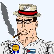 1912 award boater cigar clothes cuba cuban-american diasporoid green_eyes gusano meta:tagme mulatto smoke smoking subvariant:perceptive_chud text tmd total_mulatto_death white_skin // 2239x2239 // 776.2KB
