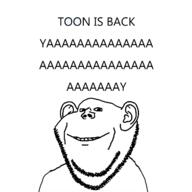 ear smile stubble teeth text toonsoy_(namefag) variant:impish_soyak_ears // 1280x1280 // 128.4KB