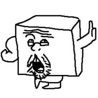 cube full_body glasses open_mouth soyjak stubble variant:unknown // 234x234 // 19.7KB