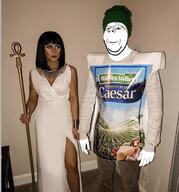 arm caesar clothes costume egypt female glasses hand hat irl ranch roman smile soyjak stubble subvariant:wholesome_soyjak variant:gapejak // 540x580 // 91.9KB